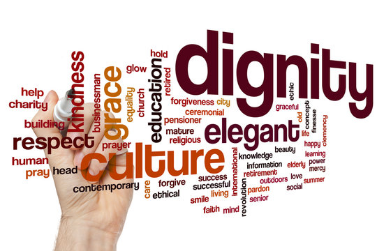 Dignity Word Cloud Concept