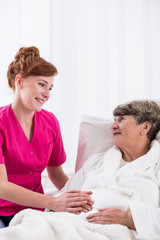 Obraz premium Caring for elderly