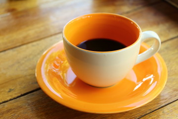 Black coffee cup