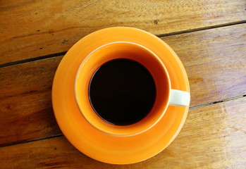 Black coffee cup