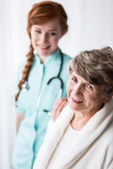 Fototapeta premium Positive relations with patient