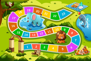Board Game in Animal Theme
