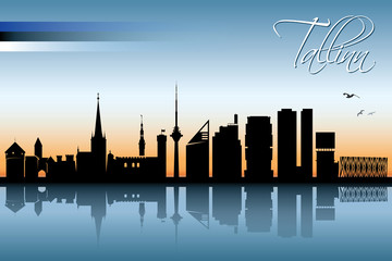 Fototapeta premium Tallinn skyline