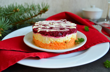 Vegetable salad with cheese
