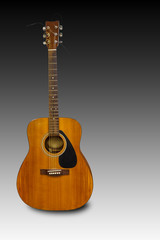 Obraz premium Eectric classic guitar on white with clipping path