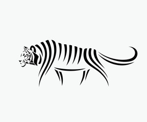 Abstract tiger illustration