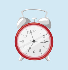Clock watch alarm vector icon illustration