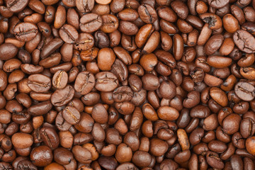 Background from coffee beans
