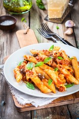 Italian penne pasta