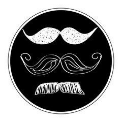 Simple doodle of a moustache
