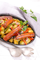 sausage and vegetable