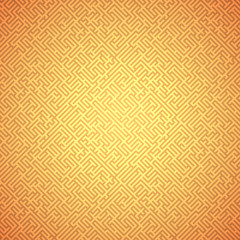 Abstract background - orange maze (pattern seamless)