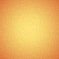 Abstract background - orange maze (pattern seamless)