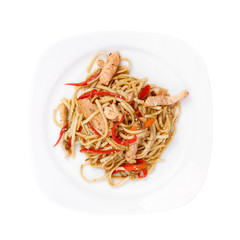 Noodles with chicken