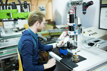 Fototapeta premium Engineer in the factory