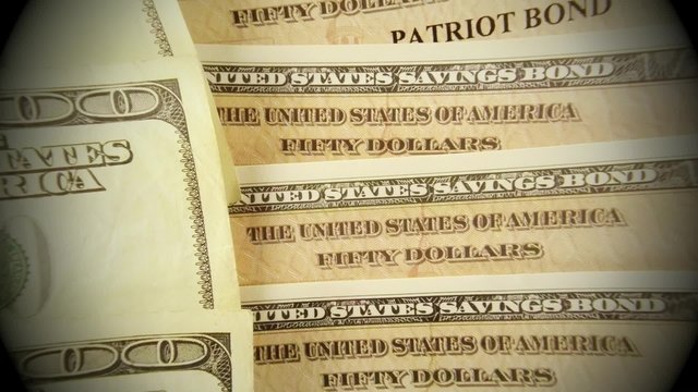 United States Treasury Savings Bonds - Financial Security concept