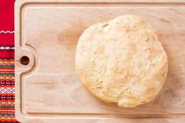 Soda Bread on Cutting Board.