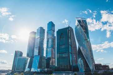 Fototapeta na wymiar Moscow city (Moscow International Business Center) , Russia