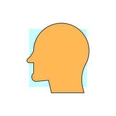 head profile icon