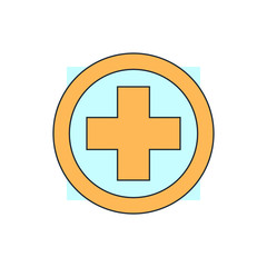 Obraz premium icon medical in round