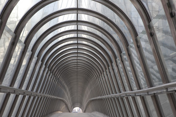 Fototapeta premium Modern Walkway in Paris, France