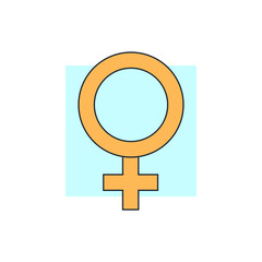 Fototapeta premium icon woman sign