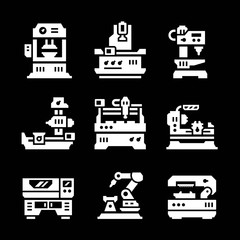 Set icons of machine tool
