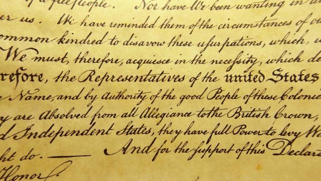 Constitution of United States Historical Document - We The People Bill of Rights