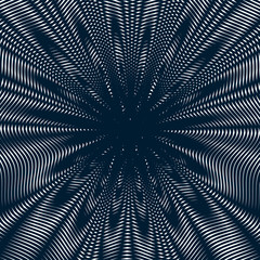 Moire pattern, op art background. Hypnotic geometric backdrop 
