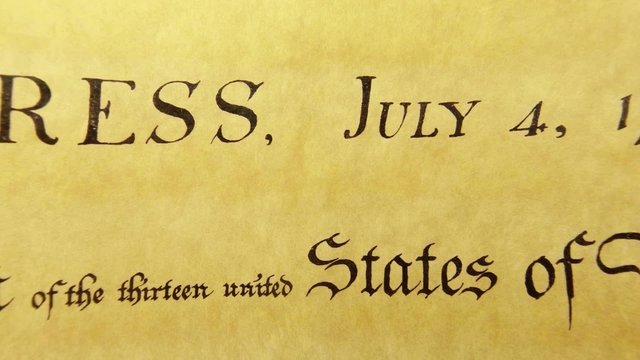 Constitution of United States Historical Document - We The People Bill of Rights