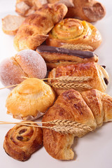 assorted pastry and bread