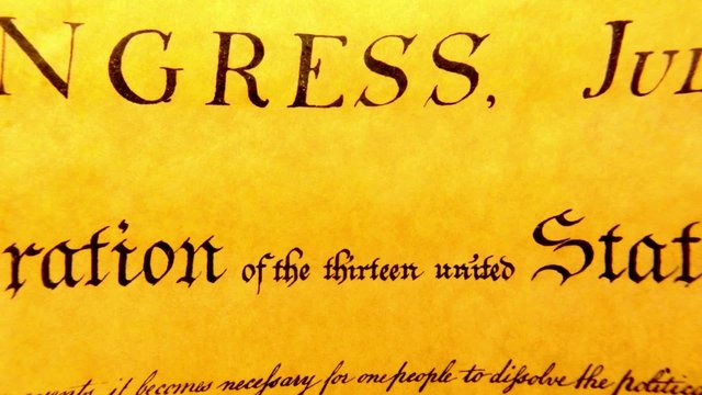 Constitution of United States Historical Document - We The People Bill of Rights