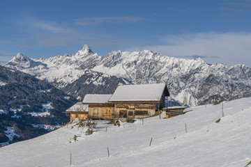 Winter in den Alpen