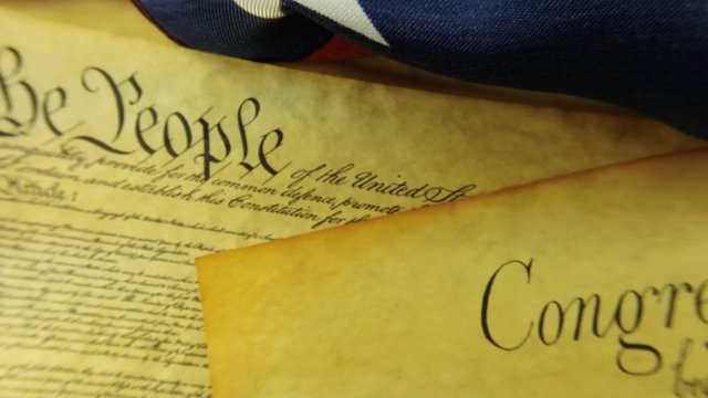 Constitution of United States Historical Document - We The People Bill of Rights