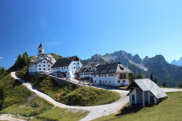 Fototapeta na wymiar Monte Lussari, presso Tarvisio, Friuli, Italia