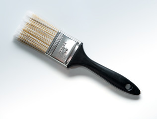 Paint brush with shadow isolated on white
