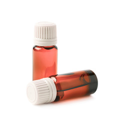 Small vial flask isolated