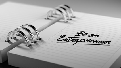 Fototapeta premium Closeup of a personal agenda setting an important date represent