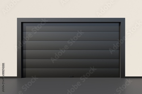 Modern Black Garage Door Stock Photo And Royalty Free Images On