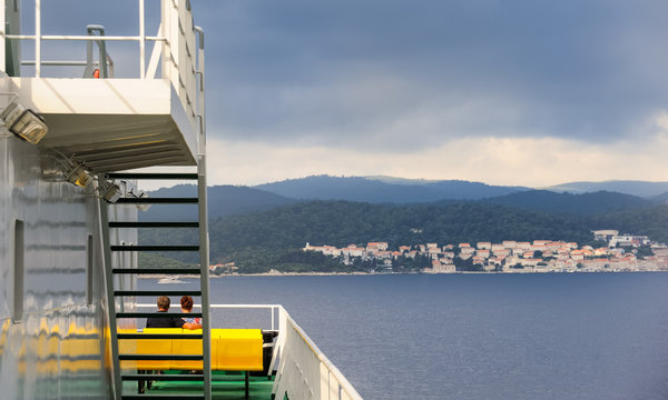 Ankunft mit der F&auml;hre in Orebic auf der Halbinsel Peljesac