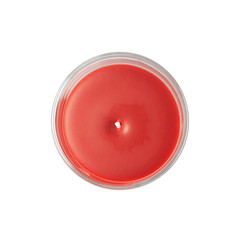 New red candle isolated