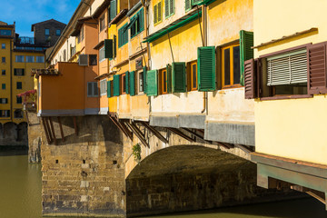 Fototapeta na wymiar Ponte Vecchio over Arno River in Florence, Italy