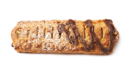 Chocolate covered banana strudel bun