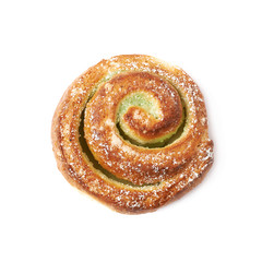 Sweet roll bun isolated