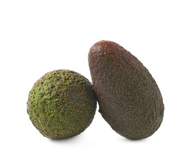 Two avocados composition isolated