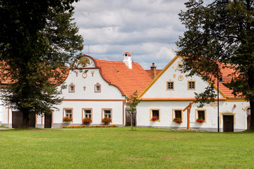 Fototapeta na wymiar Czech Republic - UNESCO village Holasovice in South Bohemia