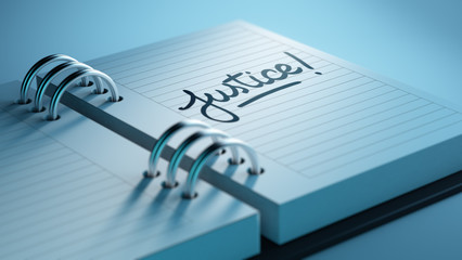 Closeup of a personal agenda setting an important date represent