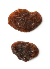 Single raisin isolated