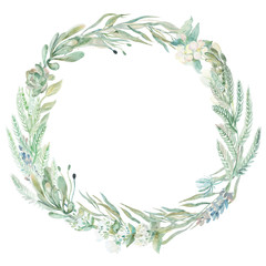Wedding invitation wreath. - 99879753