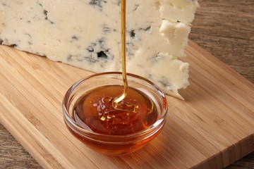 Blue cheese and honey